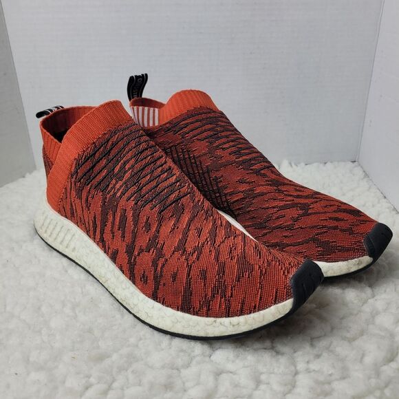 Adidas NMD CS2 PK Nomad City Mens Sock Size 13 Red Black White Boost BY940 - Picture 1 of 7